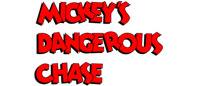 Mickey's Dangerous Chase logo for GameBoy
